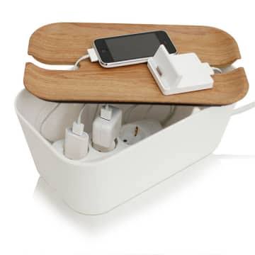 White Cable Organiser F138