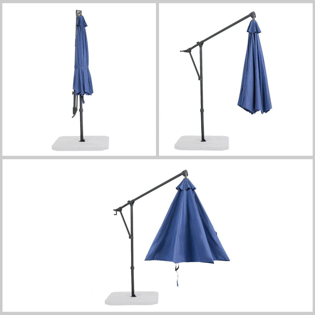 10FT Off-set Aluminum Cantilever Umbrella J310611