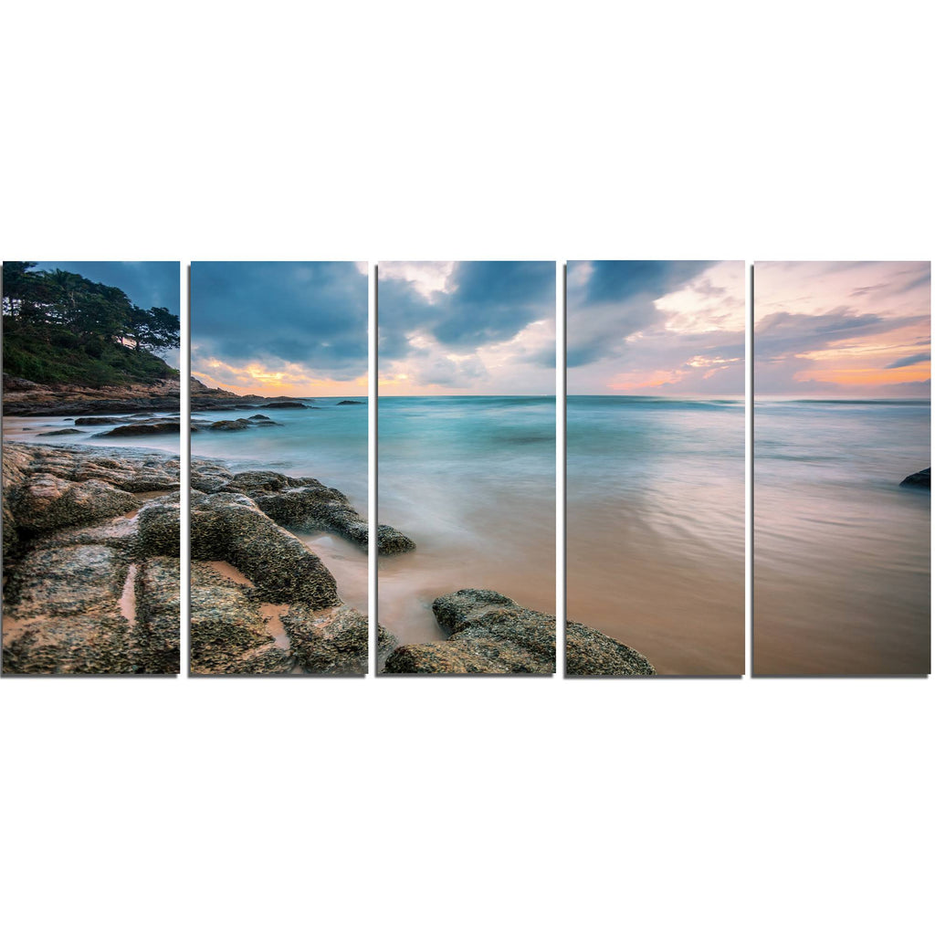 Extra Large Seascape Art Canvas (5 Piece), 60x22 x 28x22 P528