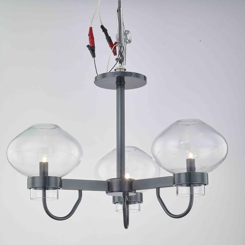 Polished Nickel 3 Light Semi-Flush Mount H85964