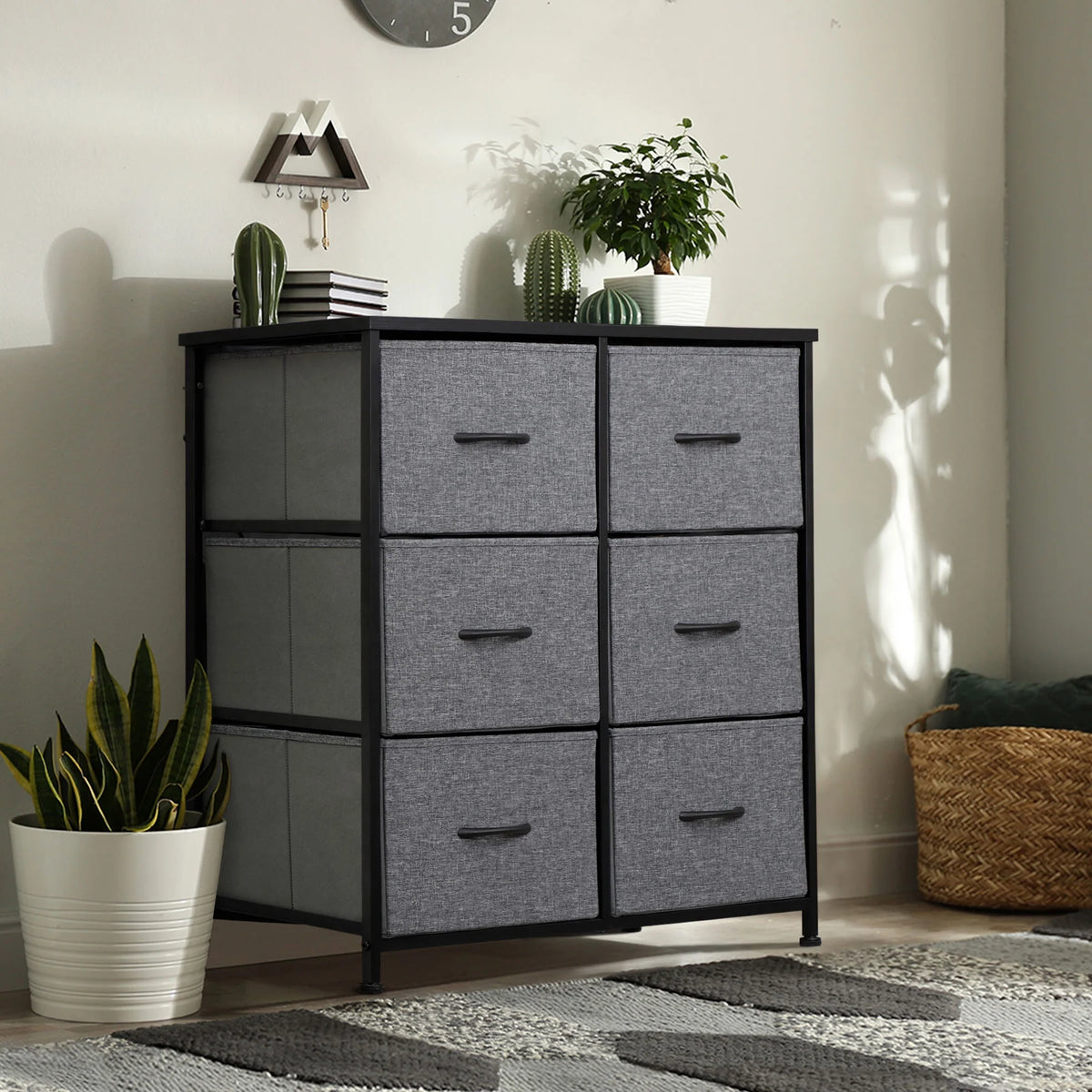 6 Drawer Fabric Storage Dresser B90841
