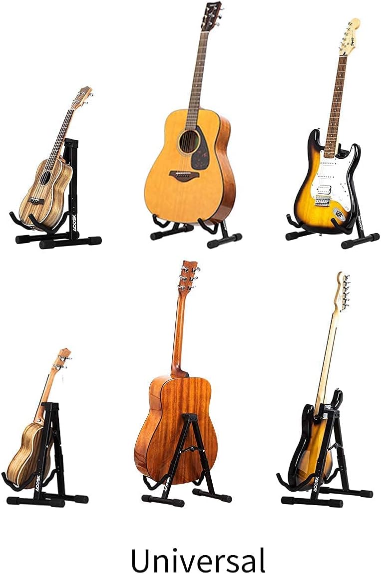 Mahogany 21 Inch Soprano Ukulele with Folding Guitar Stand Y83660