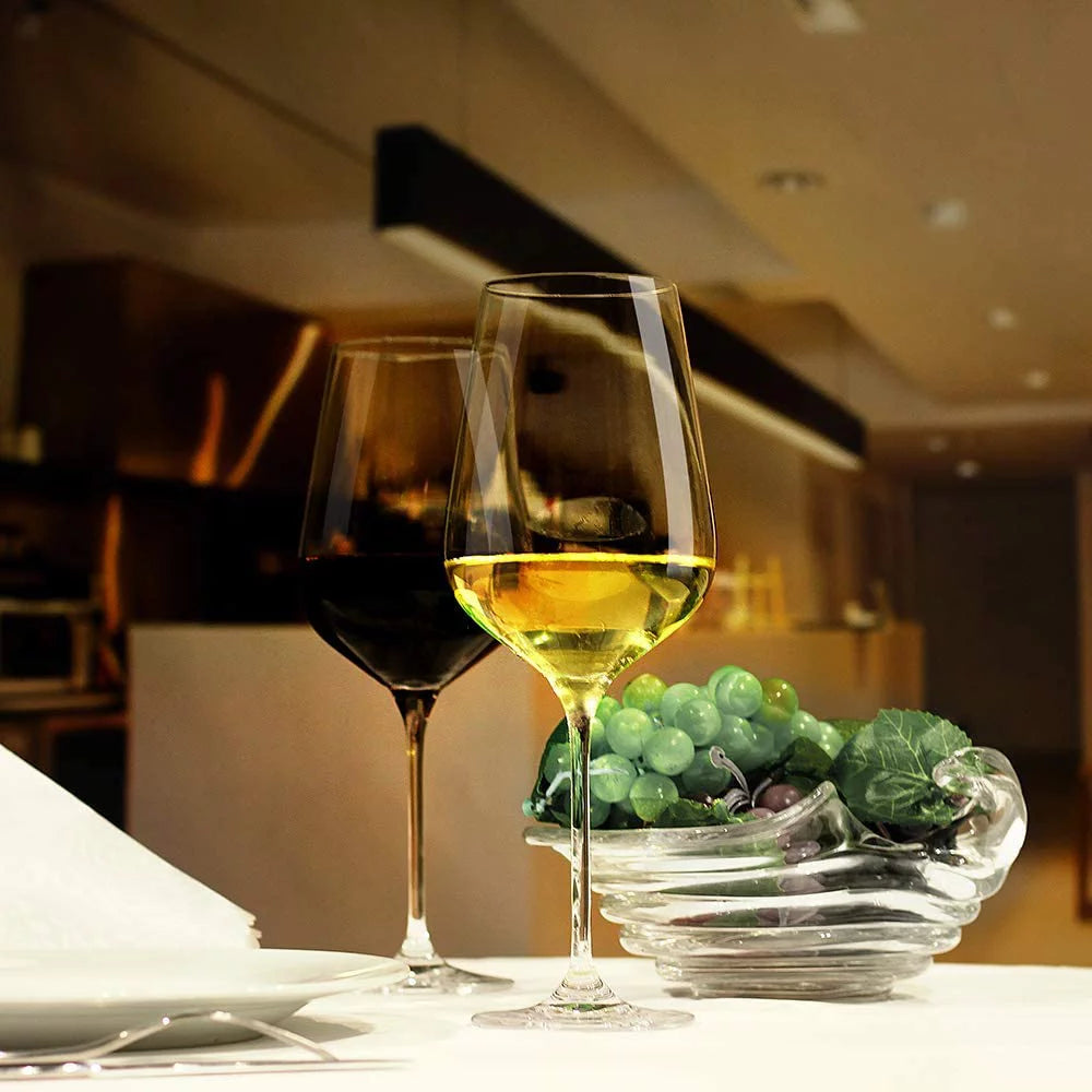 Clear 27 oz Long Stemmed Crystal Wine Glasses Set of 2 K127808