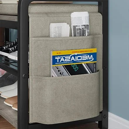 Oak Grey Hall Tree with Storage R5561