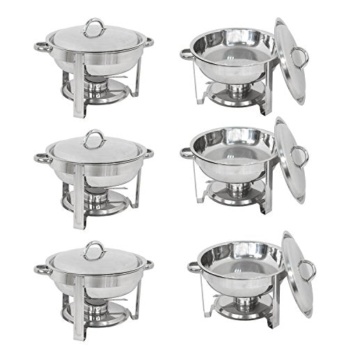 5 Qt Stainless Steel Chafing Dish Set of 2 U414597