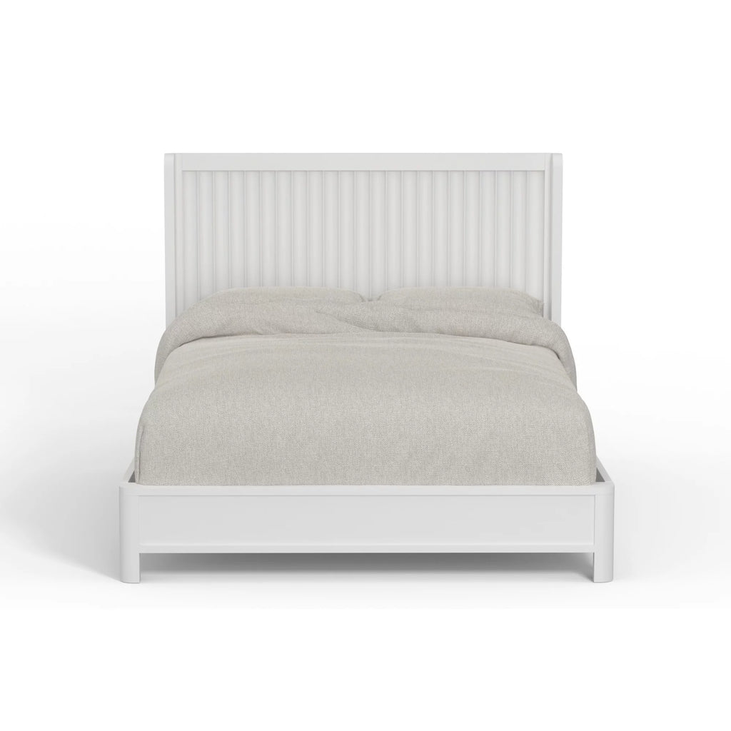 King Panel Bed in White E5308
