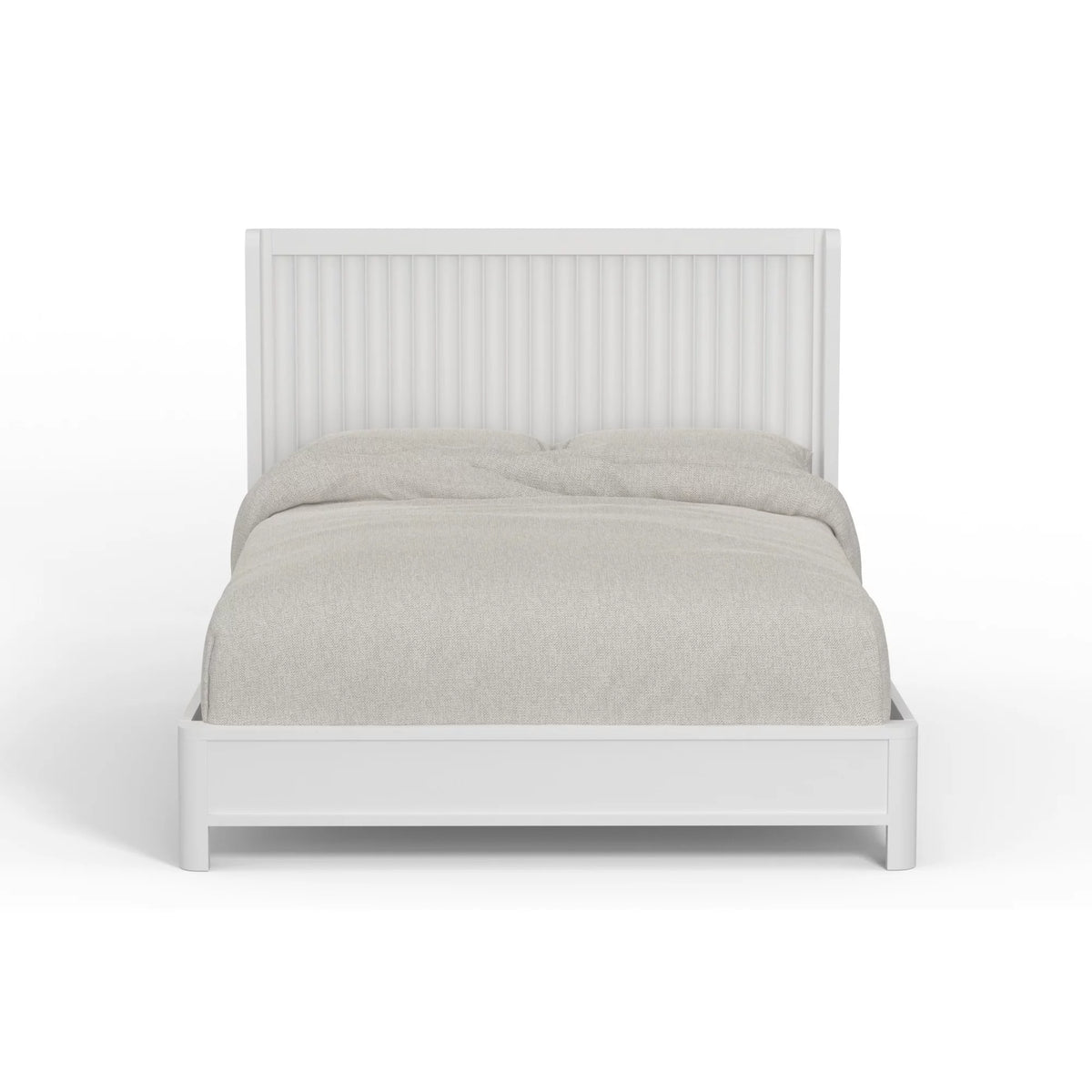 King Panel Bed in White E5308
