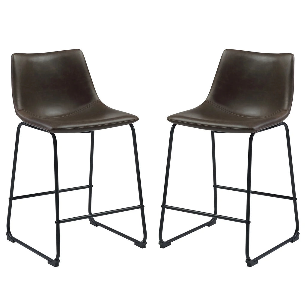 Transitional Contoured Counter Height Stool - Set of 2 L526853