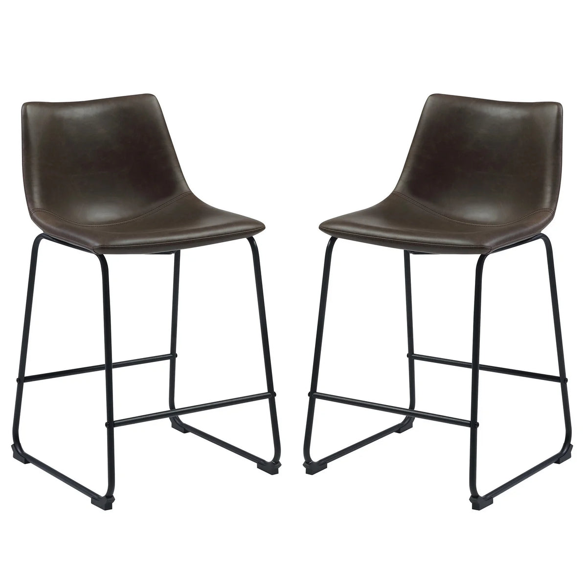Transitional Contoured Counter Height Stool - Set of 2 L526853