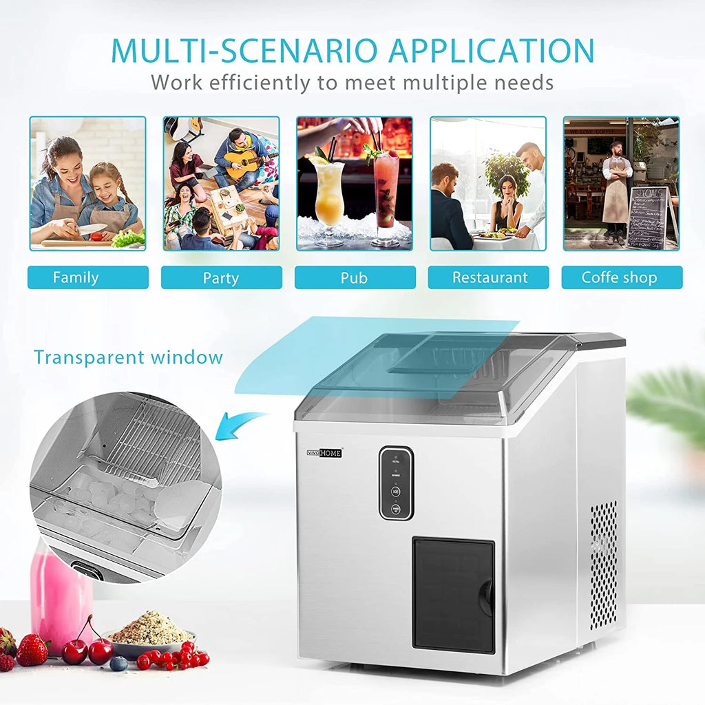 2 in 1 Countertop Ice Maker & Ice Shaver Machine Y687456