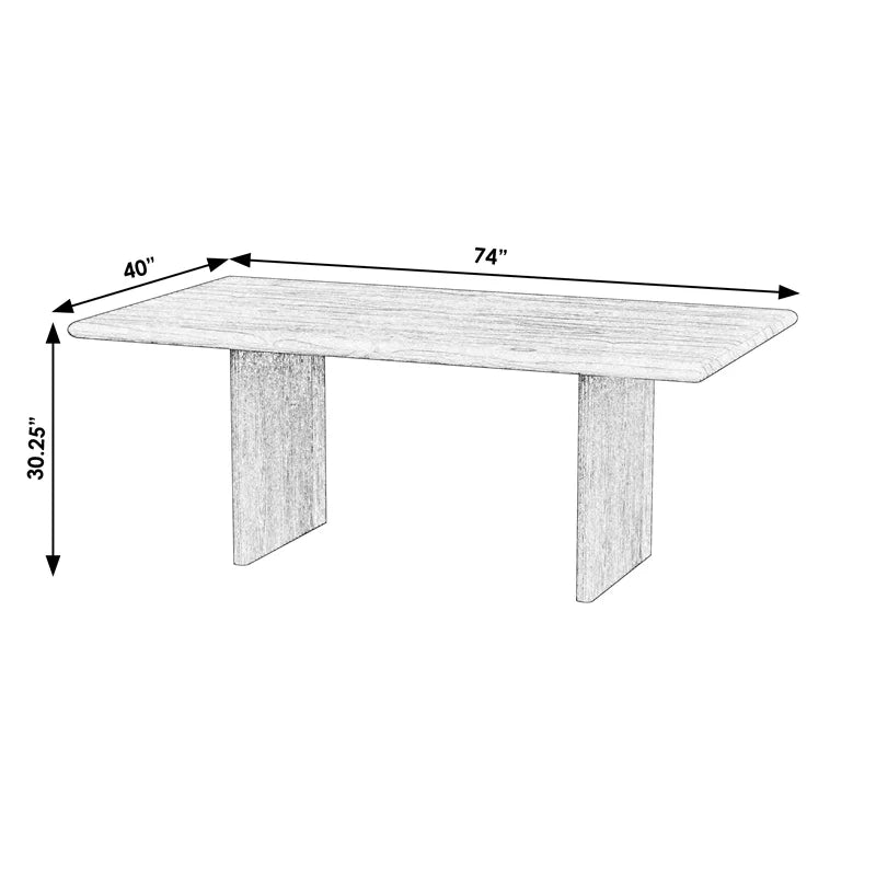Black Wood Dining Table M939