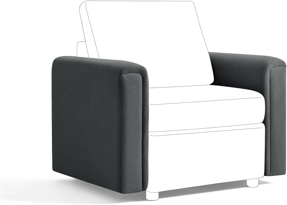 Dark Gray Modular Sectional Sofa V5120