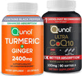 Turmeric Curcumin 2400mg 105 Count and CoQ10 100mg Softgels 90 Count C153341