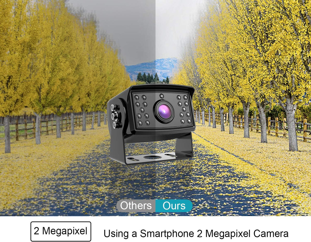 7'' 1080P HD Backup Camera System Kit IP69 Waterproof Rear View Camera U939920