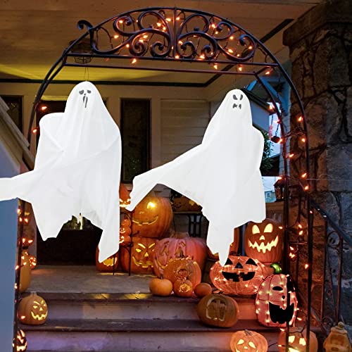 9 Pack Halloween Hanging Ghosts J7661