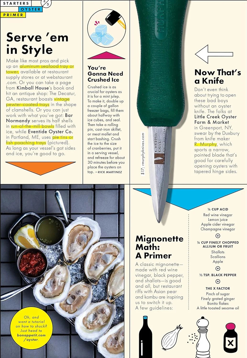 Oyster Knife Shellfish Seafood Clam Shucker Tool H8462