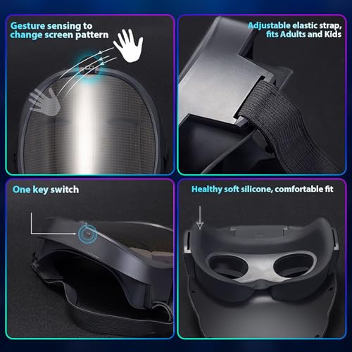 LED Mask with App Controlled Gesture Sensing A395