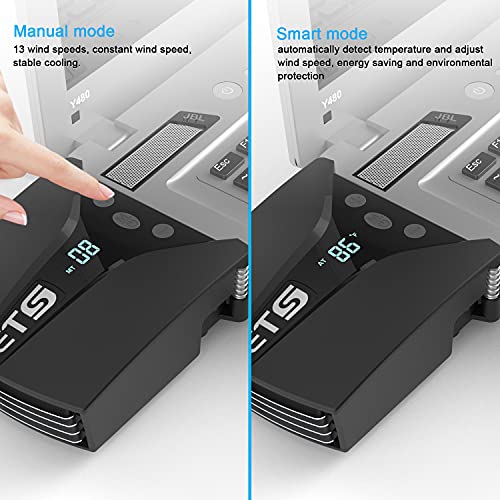 Laptop Fan Cooler with Temperature Display F2060