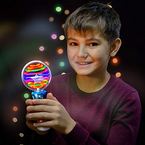 7.5 Inch Light Up Magic Ball Toy Wands, Set of 2 V3274