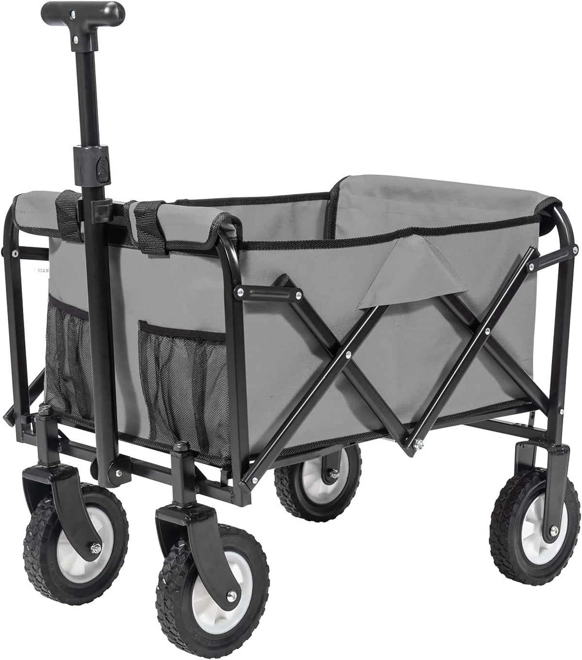Collapsible Folding Wagon Utility Pull Cart Blue E193908