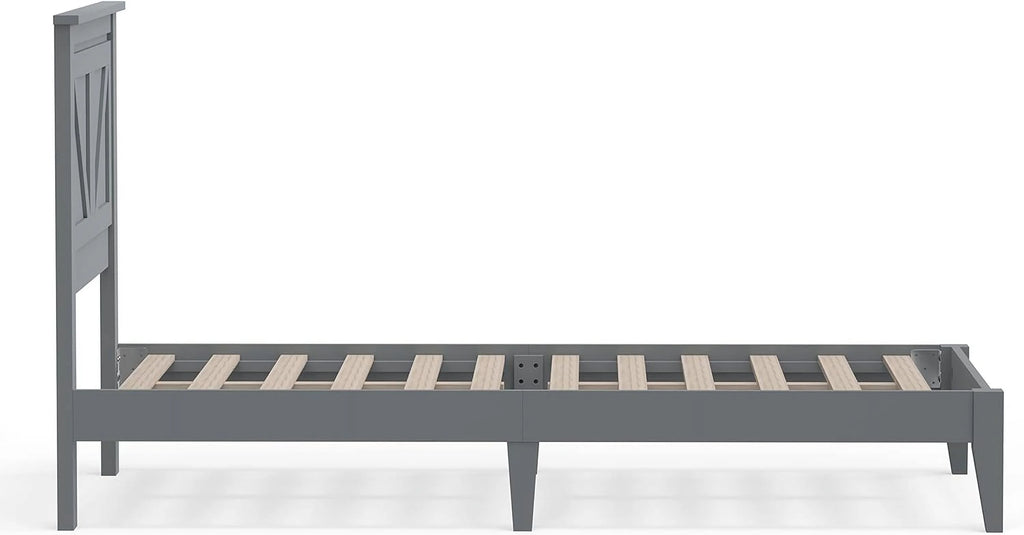 Solid Wood Platform Bed Y513734