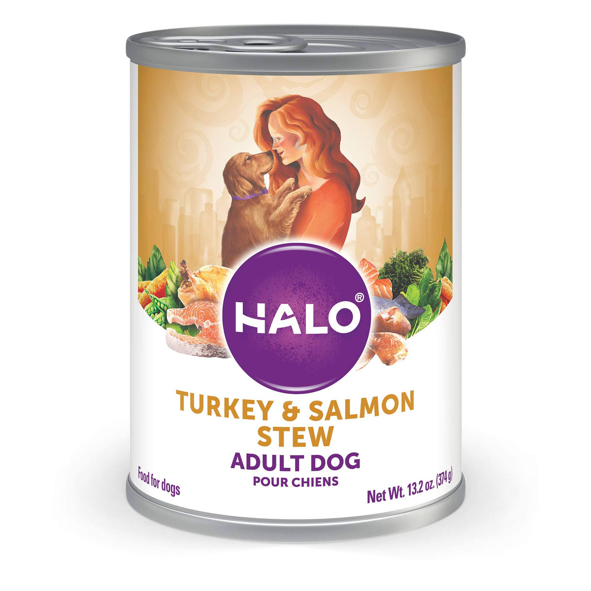 12 cans Succulent Salmon Dog Food, 13.2 oz each I9420