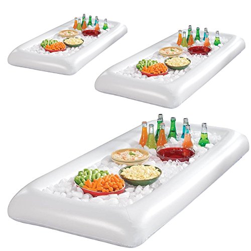 White Inflatable Serving Bar with Drain Plug H527