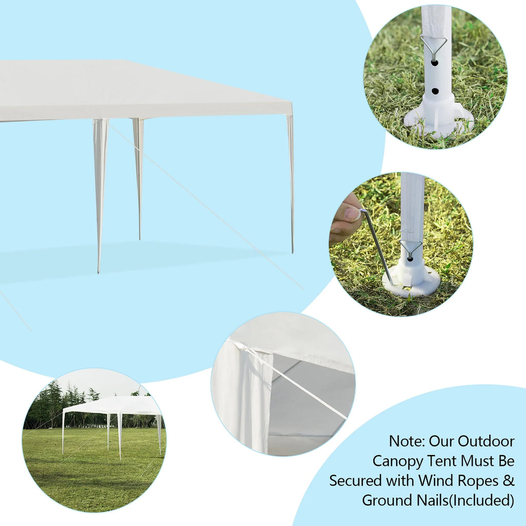 10'x20' Canopy Tent with 4 Sidewalls and Carry Bag S356