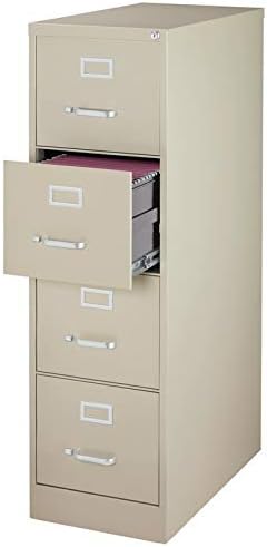 4 Drawer Light Gray Letter File Cabinet L16331