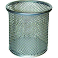 Silver Metal Desk Top Pen & Pencil Holder, Pack of 48 W5930
