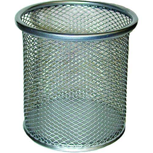 Silver Metal Desk Top Pen & Pencil Holder, Pack of 48 W5930