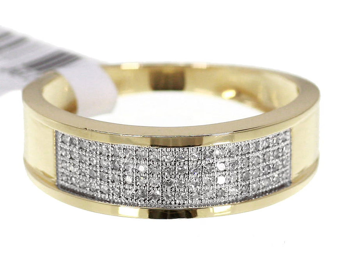 10K Yellow Gold Pave Diamond Ring Y851097