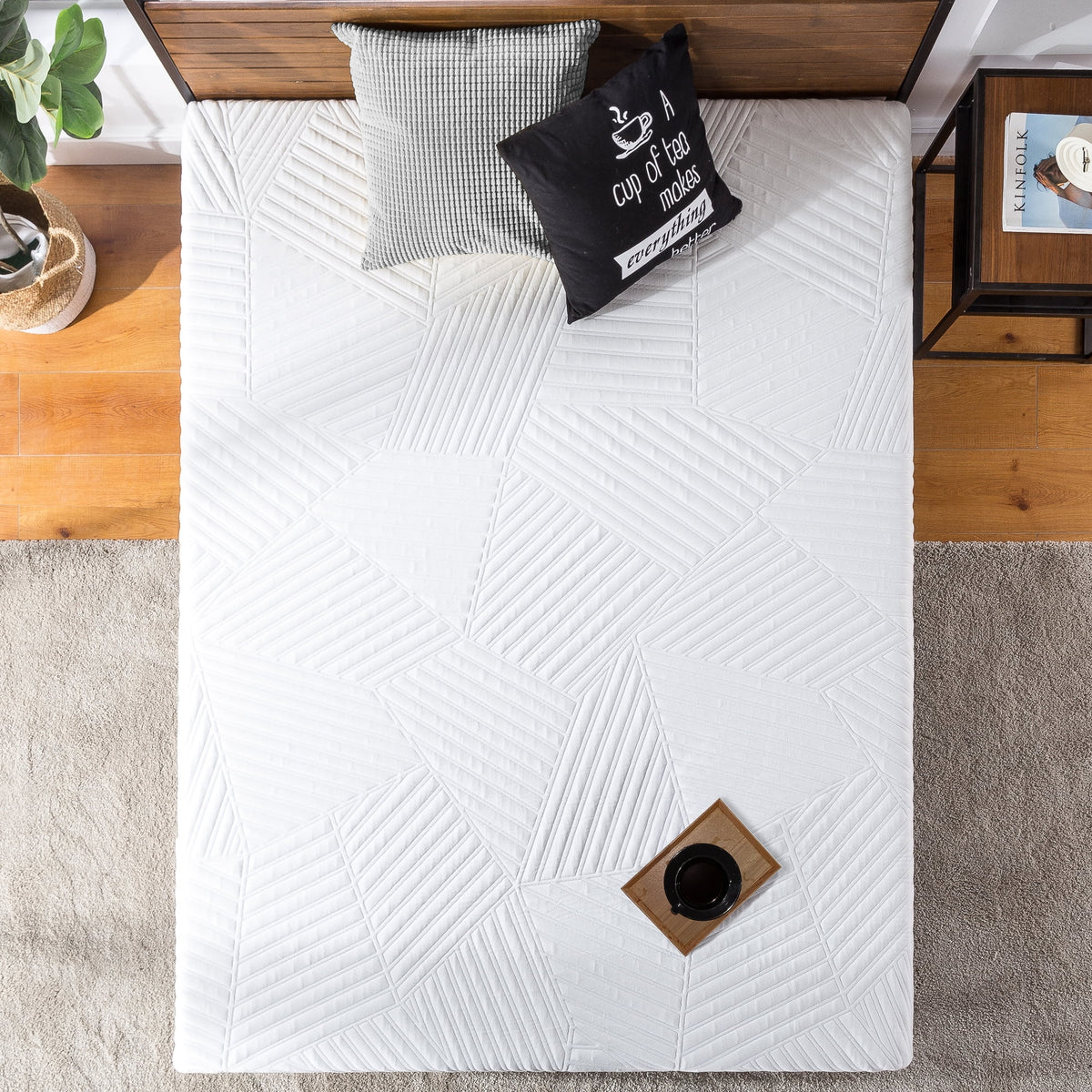 Queen Memory Foam Pocket Spring Hybrid Mattress I79453