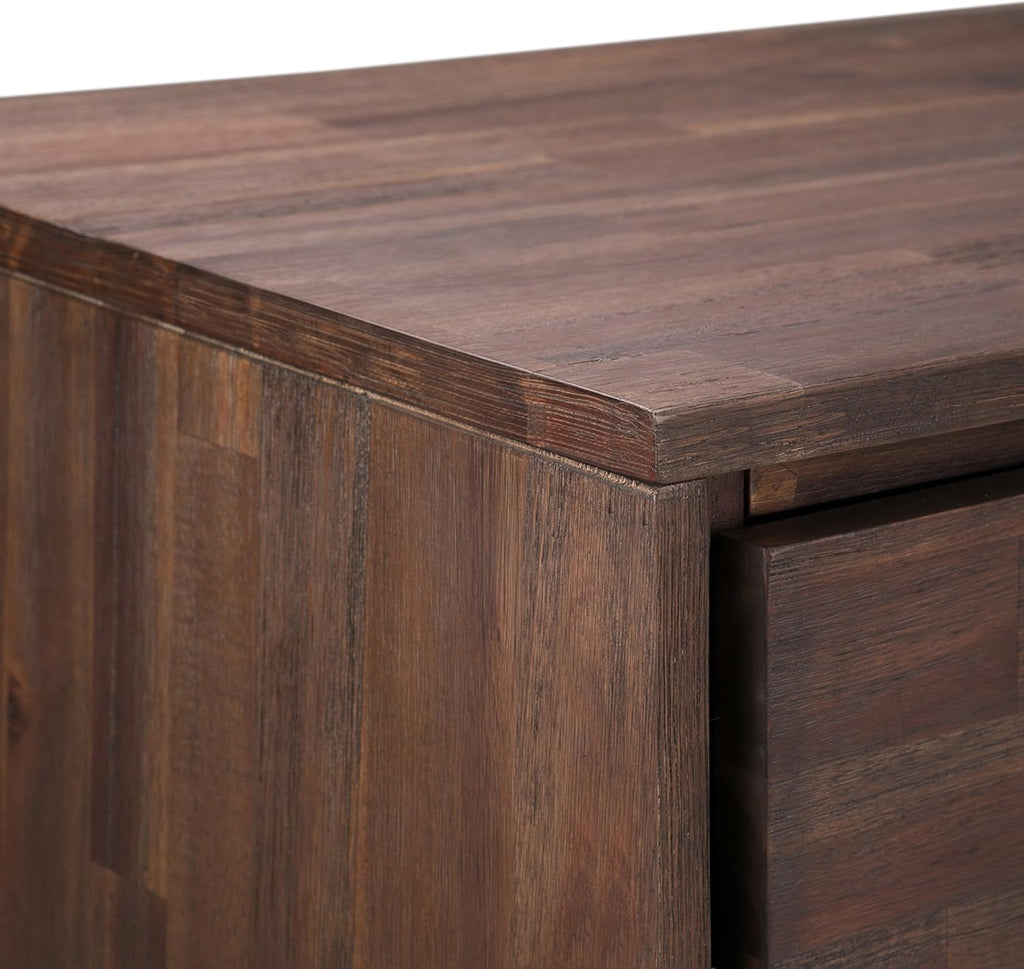 Solid Wood Storage Cabinet with 2 Doors and 4 Adjustable Shelves T505641