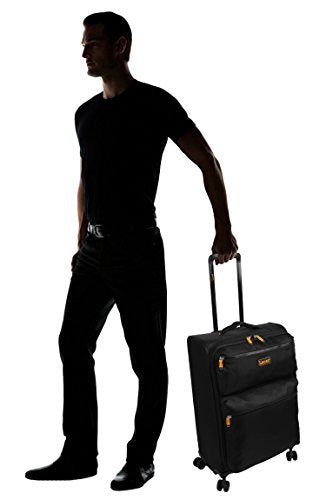 Expandable 24 Inch Softside Spinner Suitcase V400351