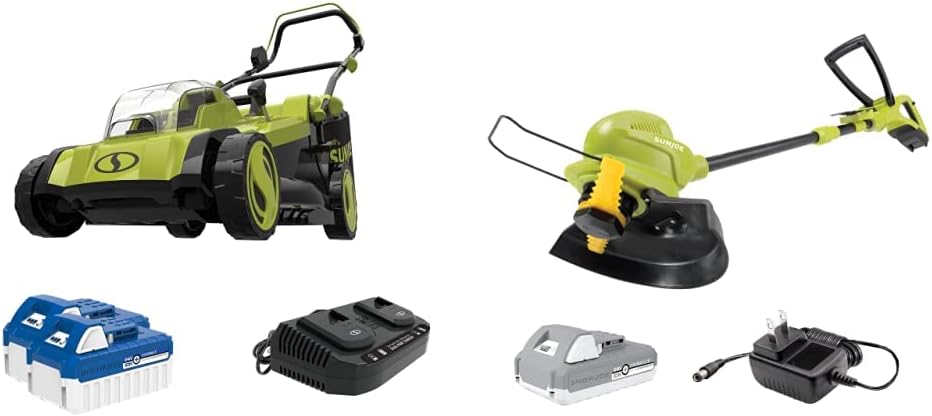 Cordless Mulching Lawn Mower with 11-Gallon Grass Catcher A379681