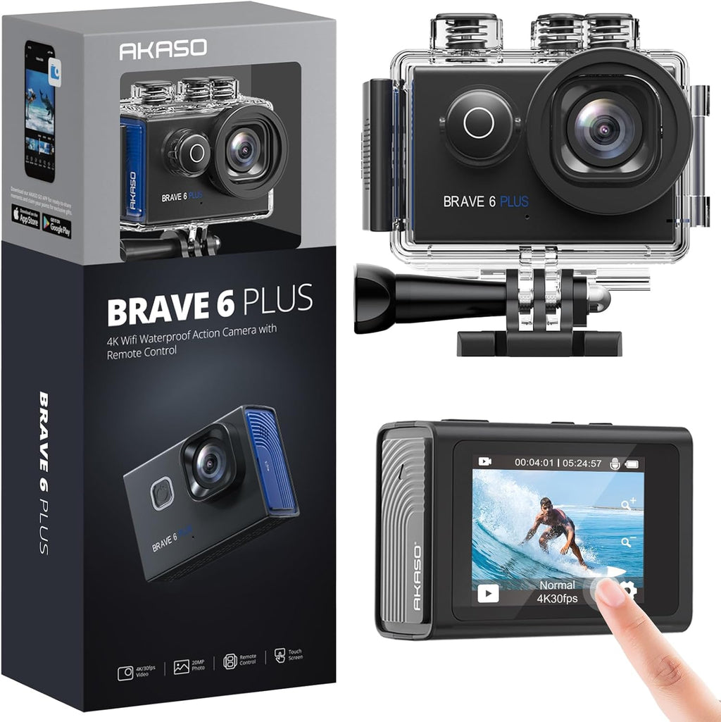 Native 4K30FPS 20MP WiFi Action Camera with Touch Screen U50393
