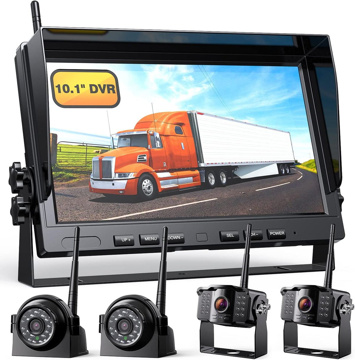 10 Wireless Backup Camera 1080P FHD Monitor Reversing Camera with IP69 Monitor System O56146