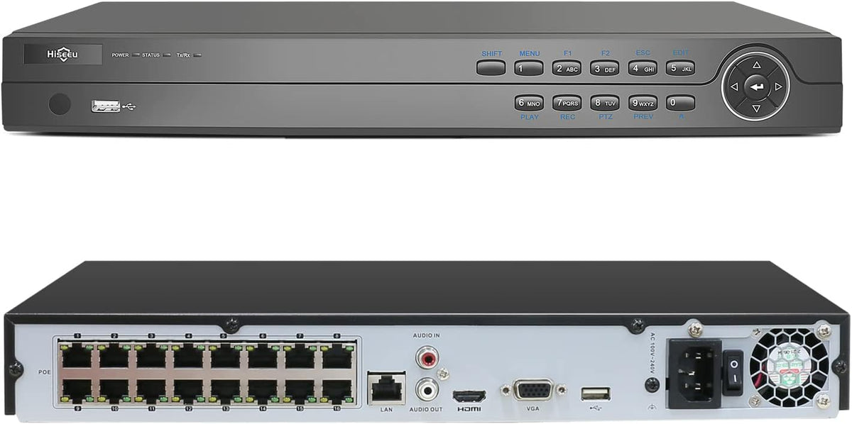 4K 16CH PoE Network Video Recorder J3533