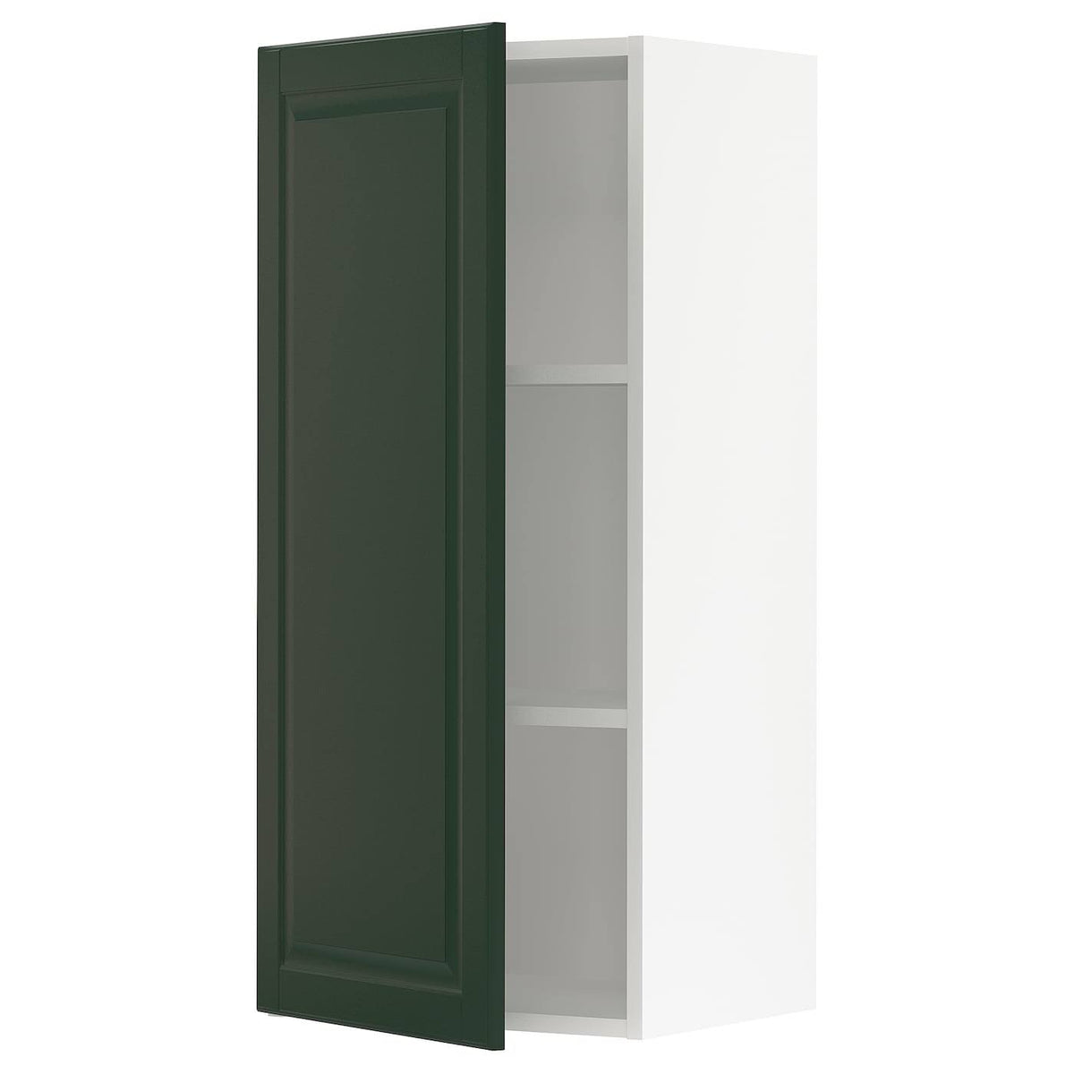 White Bodbyn Dark Green Wall Cabinet S4202