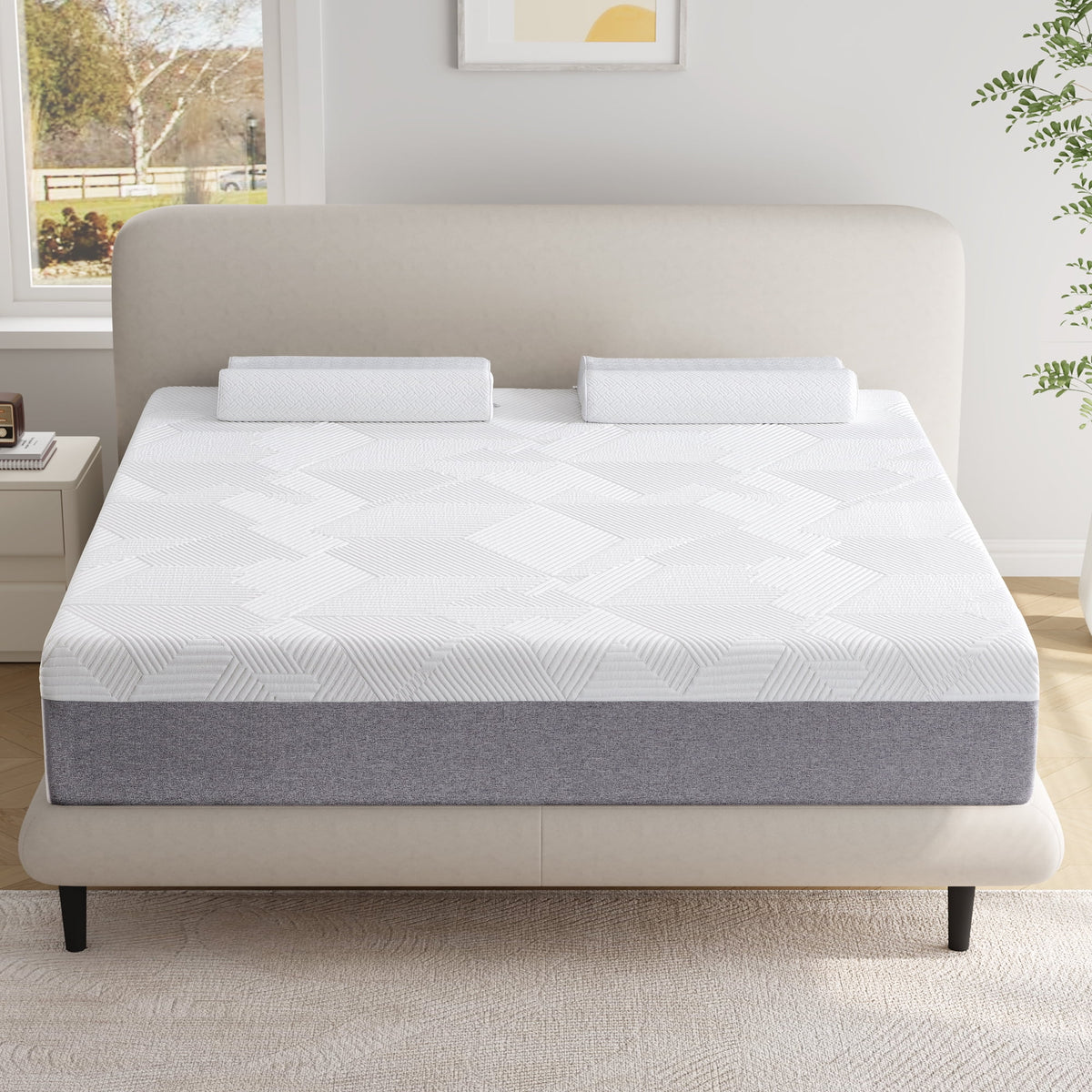 King Size Medium Firm Memory Foam Mattress W889284