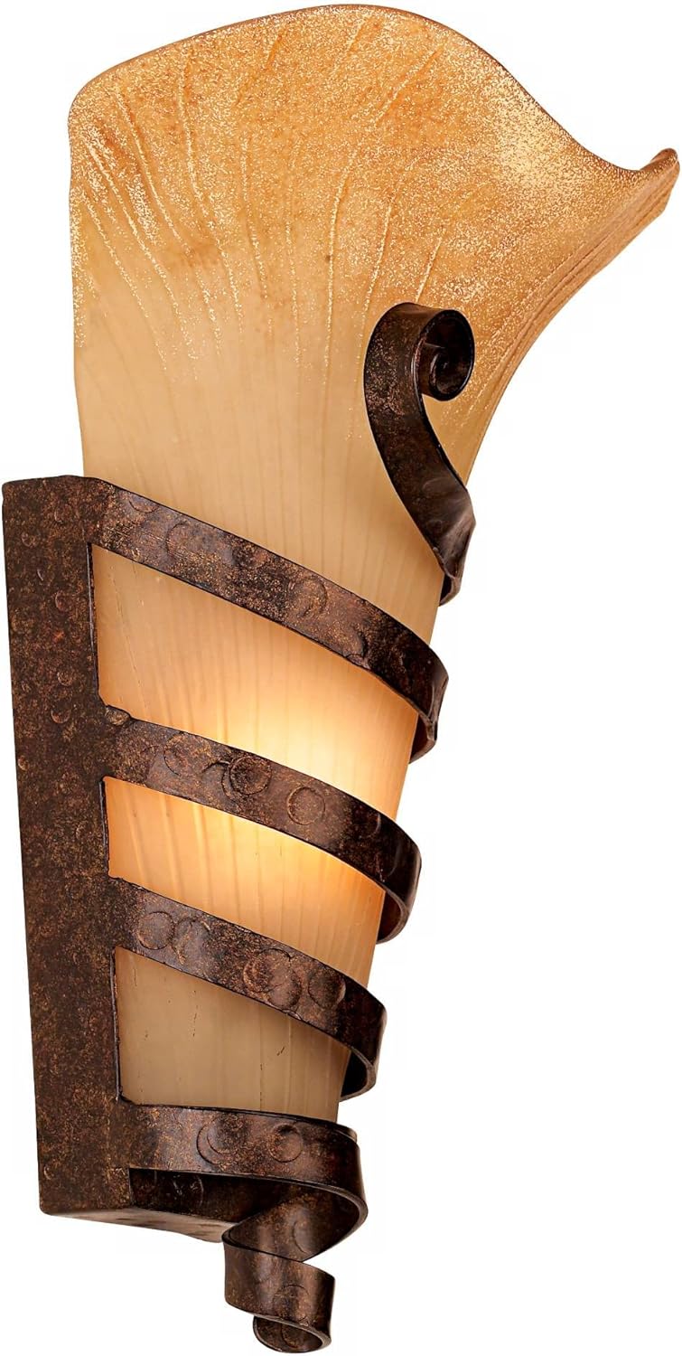 Set of 2 Rust Wall Light Sconces E7149