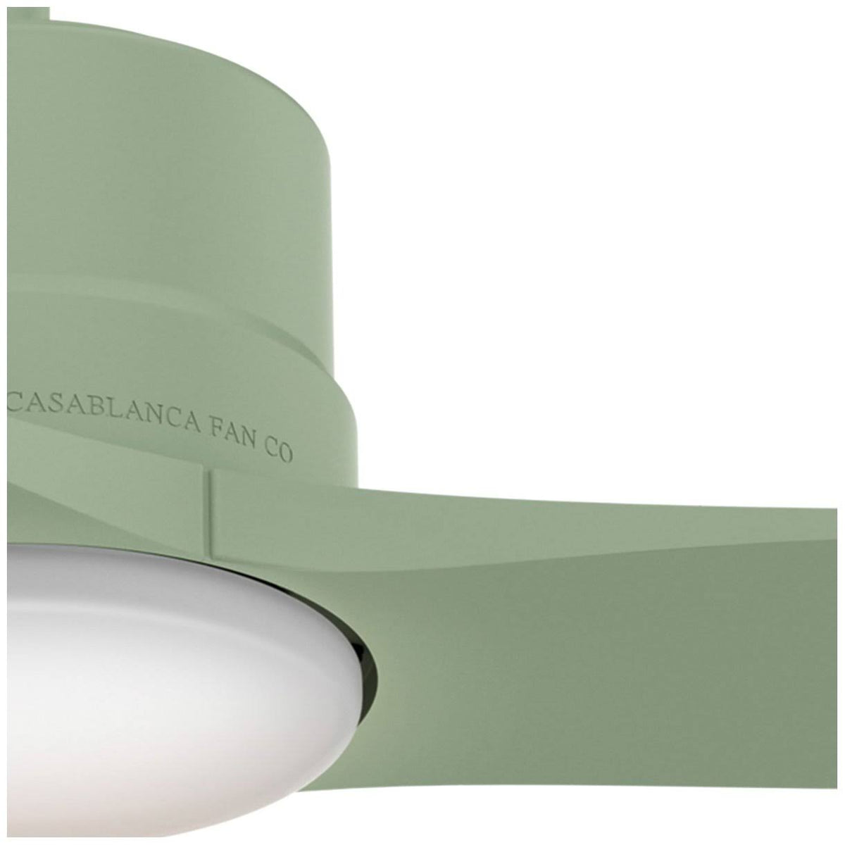 52x22 Piston Ceiling Fan with LED Light Sage Green O6752
