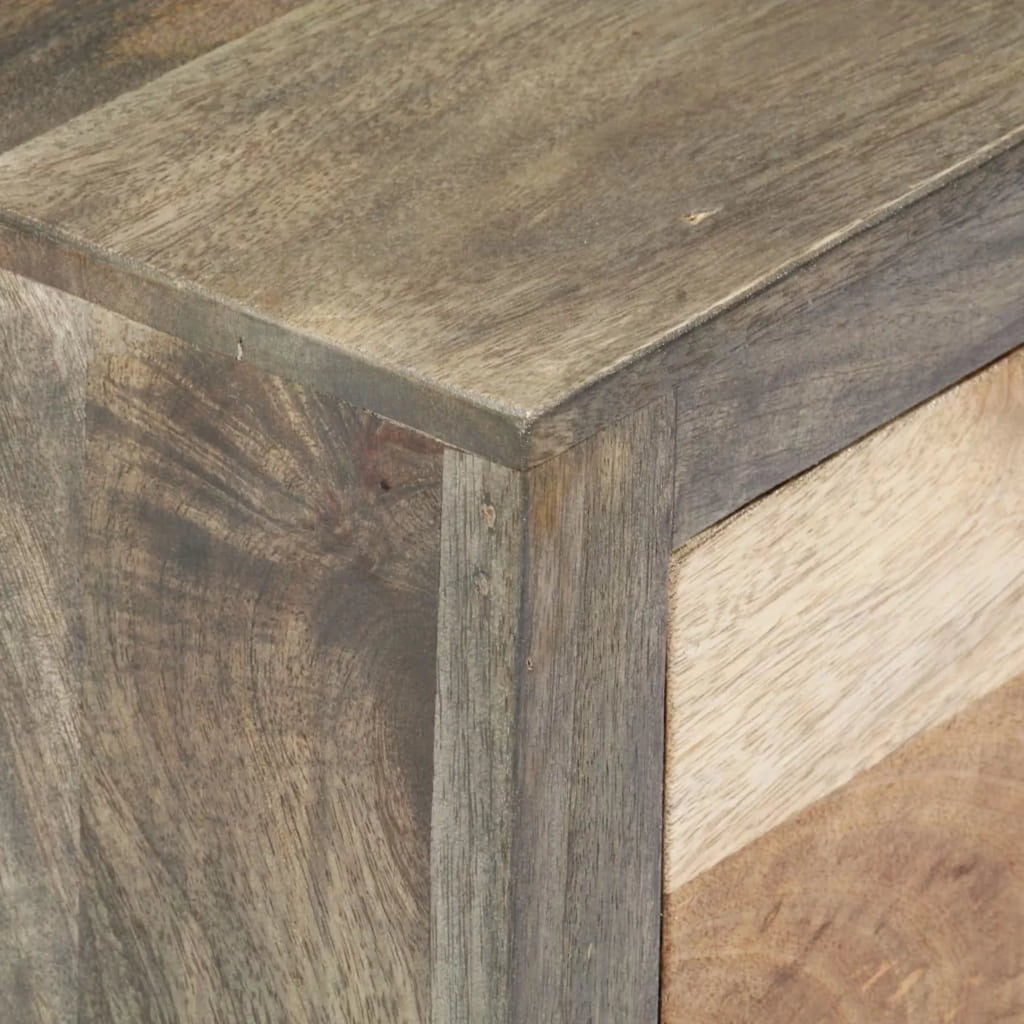Gray Solid Mango Wood Side Cabinet N228311