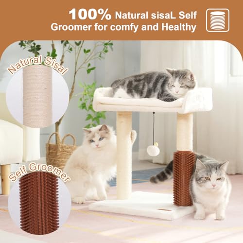 Large Grey Cat Tree Tower with Scratching Post T365361