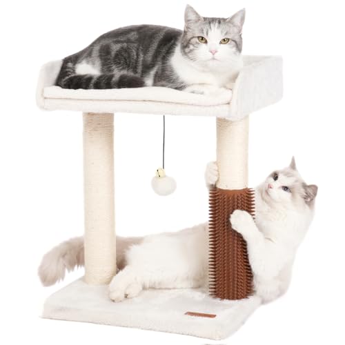 Large Grey Cat Tree Tower with Scratching Post T365361