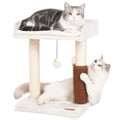 Large Grey Cat Tree Tower with Scratching Post T365361
