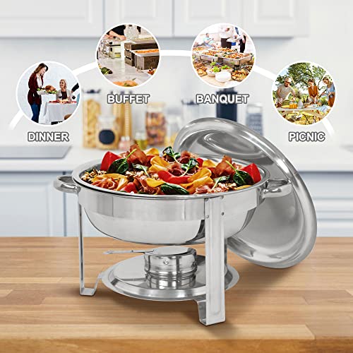 5 Qt Stainless Steel Chafing Dish Set of 2 U414597