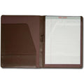 Chocolate Brown Leather Padfolio Q48956
