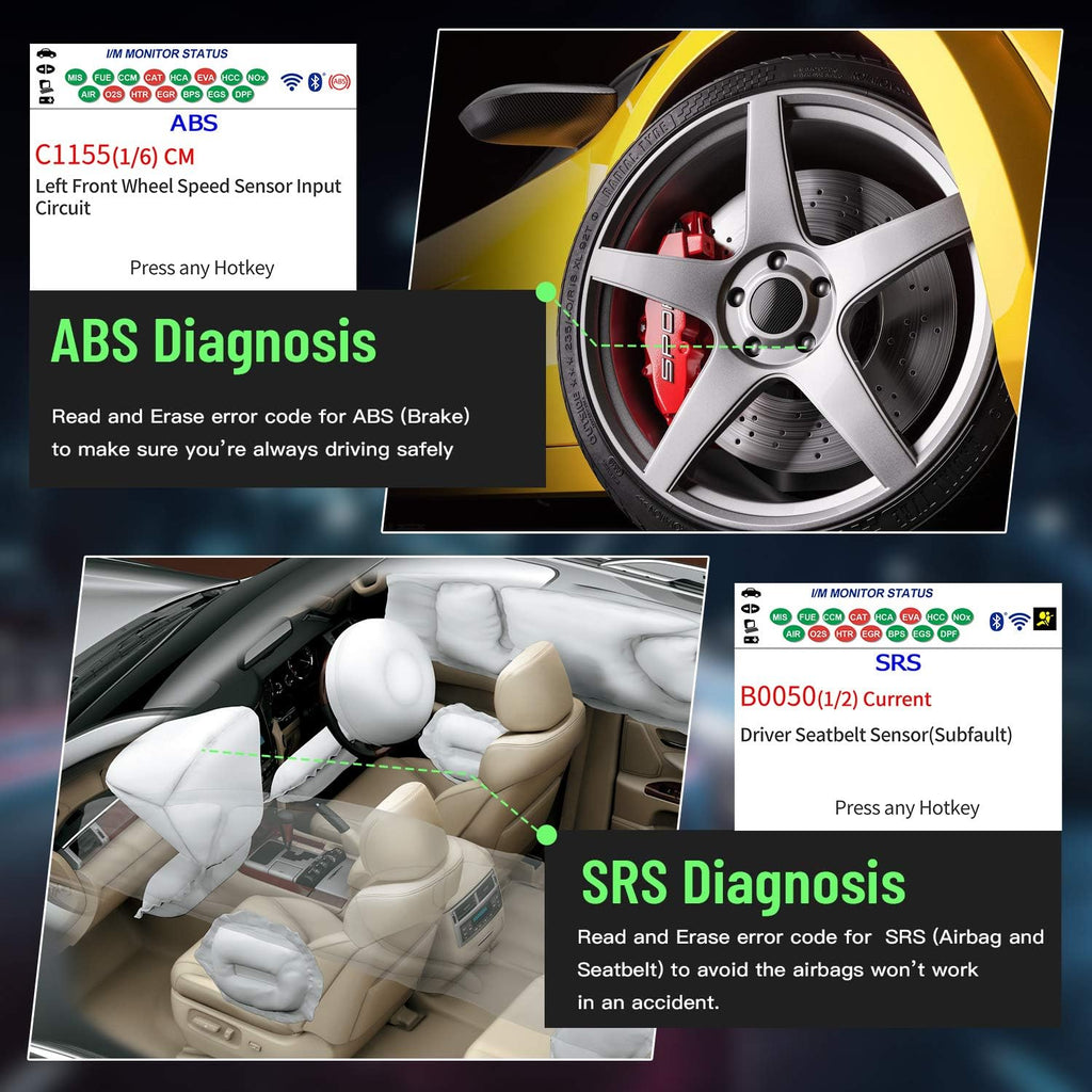 OBD2 Scanner Diagnostic Scan Tool with Oil Reset M1742